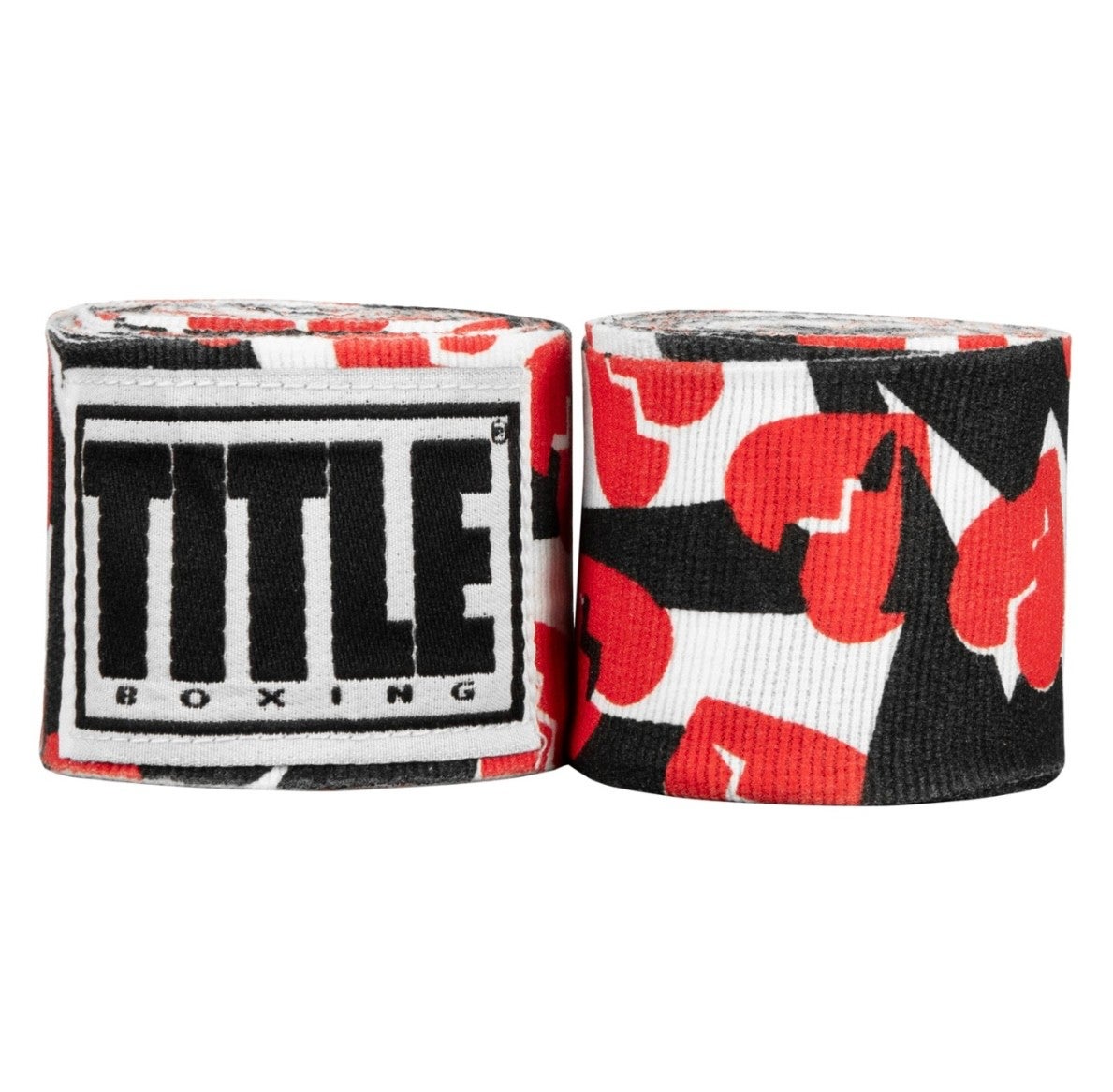  BOXING ドイツ製 赤三本線 タッセル付き 2004 TITLE Boxing Print Hand Wraps 180
